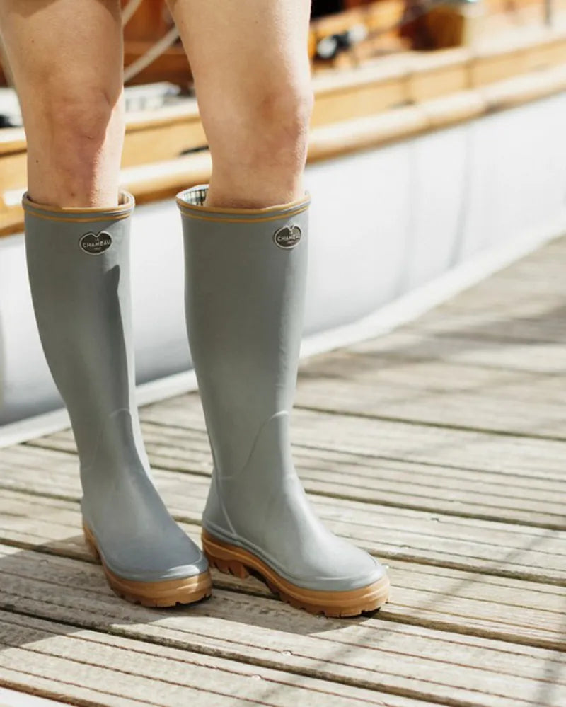 Le Chameau Ladies Giverny Jersey Lined Boot - Green