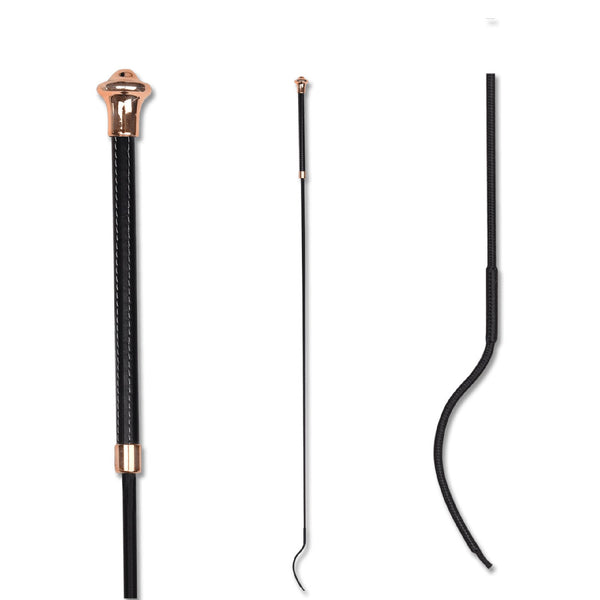 Mackey Noblesse Dressage Whip - Black/Rose Gold