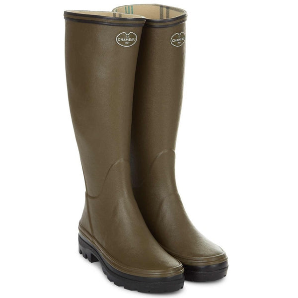 Le Chameau Ladies Giverny Jersey Lined Boot - Green