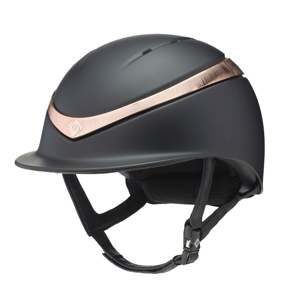 Charles Owen Halo - Black Matte/Rose Gold