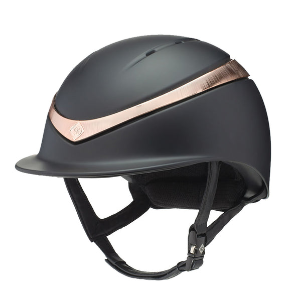 Charles Owen Halo - Black Matte/Rose Gold