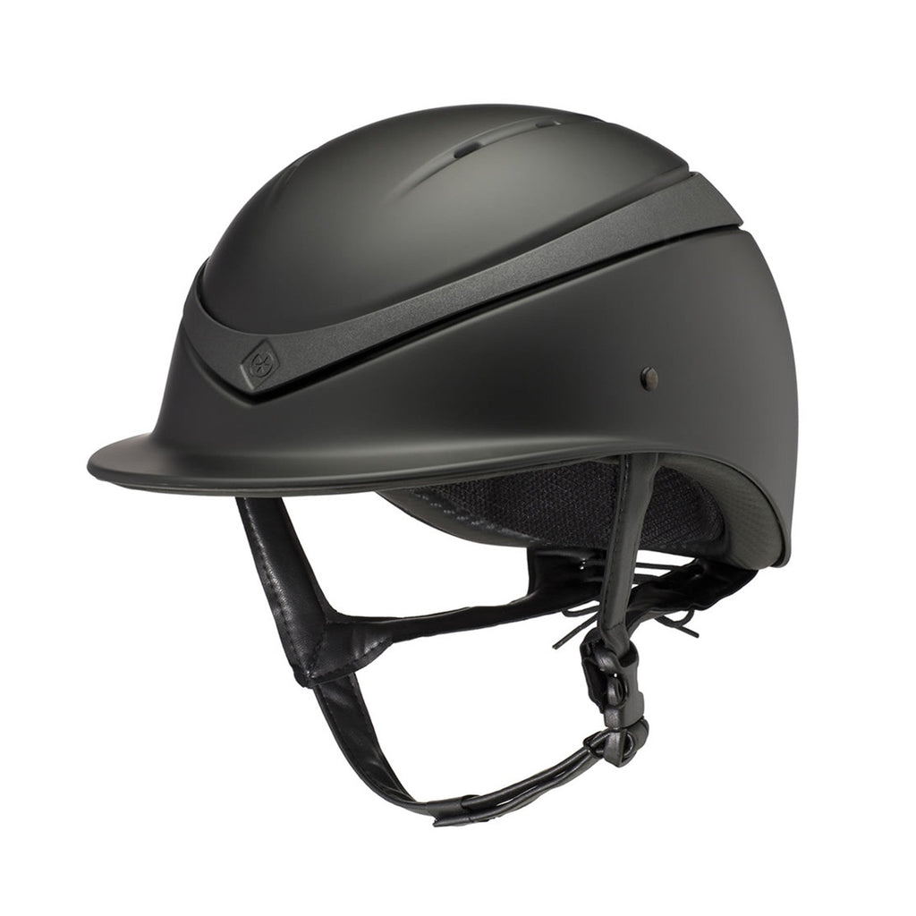 Charles Owen Luna Peaked Shell - Black Matte