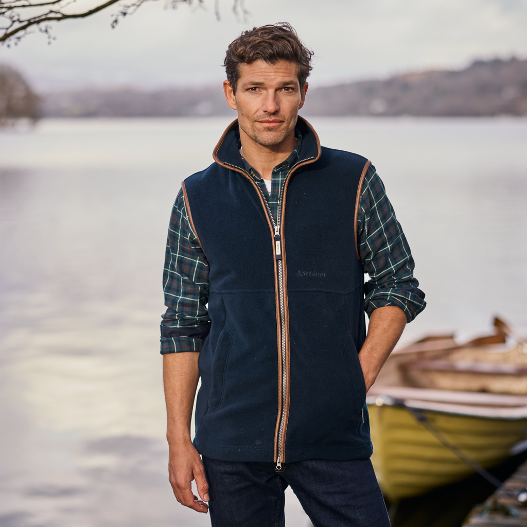 Schoffel Men's Oakham Fleece Gilet - Navy