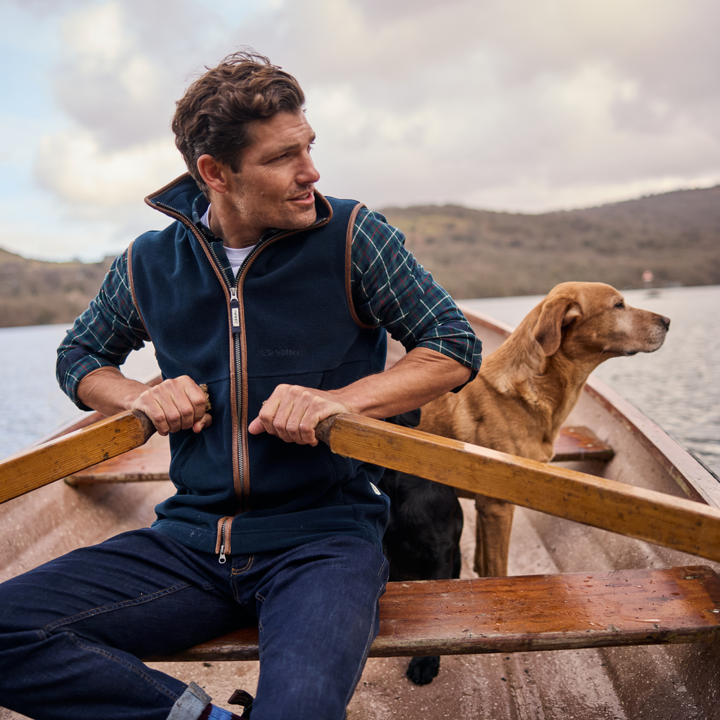 Schoffel Men's Oakham Fleece Gilet - Navy
