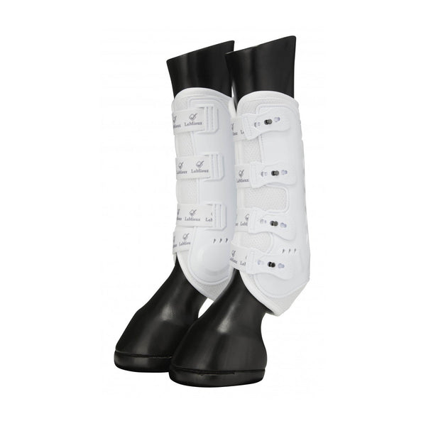 LeMieux Ultra Mesh Snug Boots Hind - White
