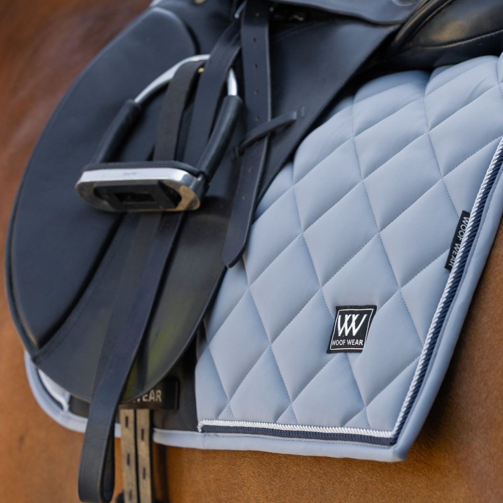 Woof Wear Vision Aura Dressage Saddle Pad - Steel Blue