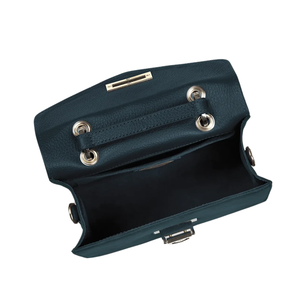 Fairfax & Favor Loxley Mini Cross Body Bag - Teal Suede
