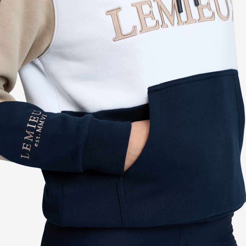 LeMieux Ladies Kadie Colour Block Hoodie - Navy