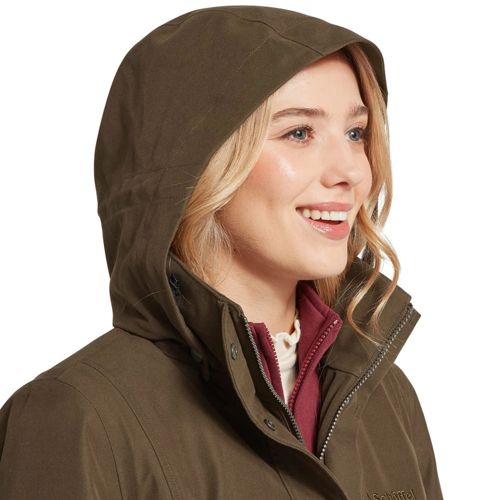 Schoffel Ladies Marefield Waterproof Coat - Dark Caper