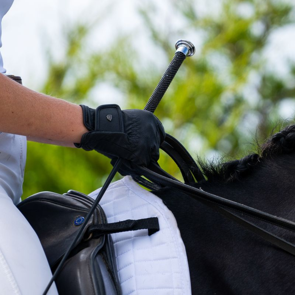 Woof Wear Glitz Dressage Whip - Black