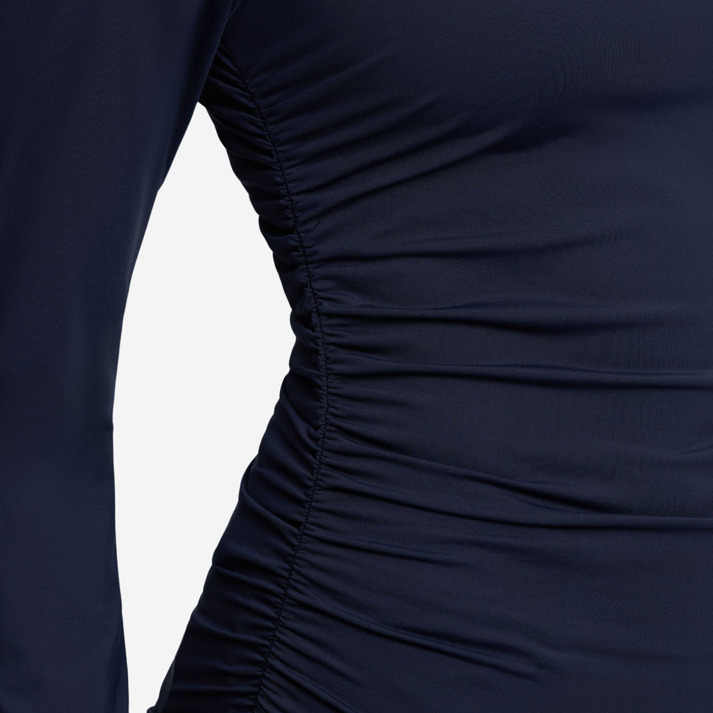 LeMieux Ladies Lustre Ruched Base Layer - Sapphire