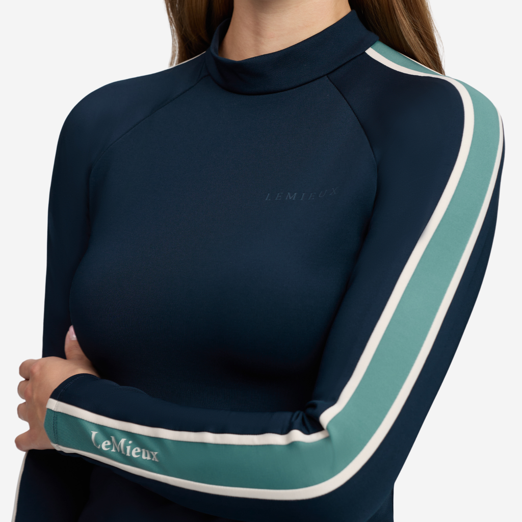 LeMieux Ladies Talia Turtle Neck Base Layer - Navy