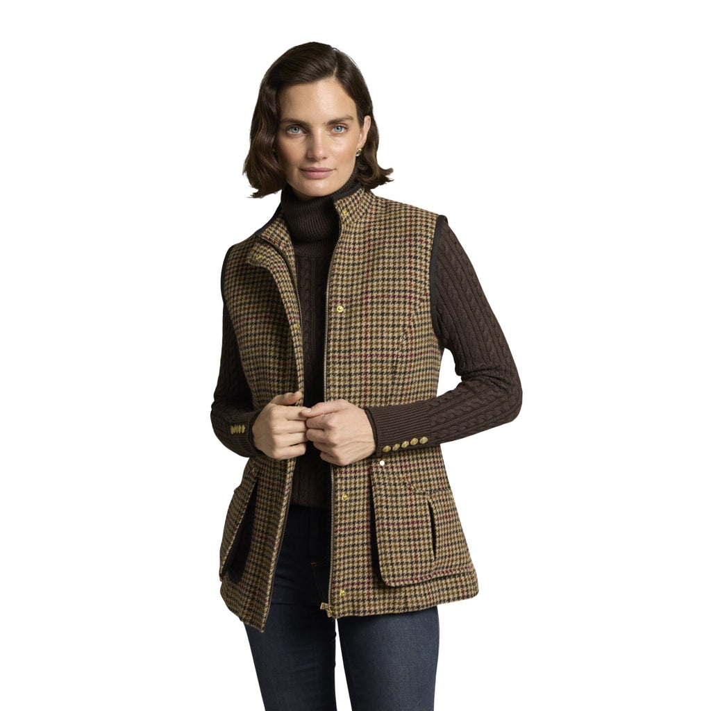 Holland Cooper Ladies Country Classic Tweed Gilet - Cotswold Tweed