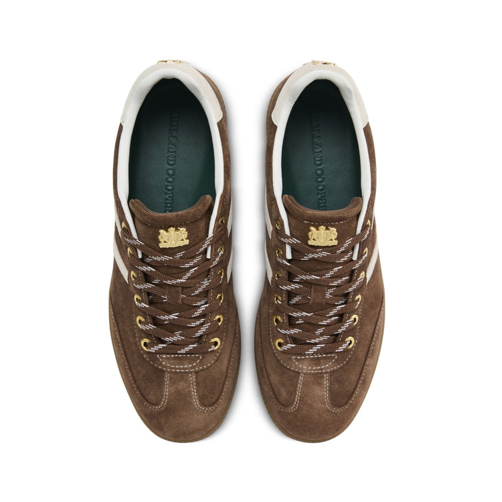 Holland Cooper Knightsbridge Court Trainer - Chocolate