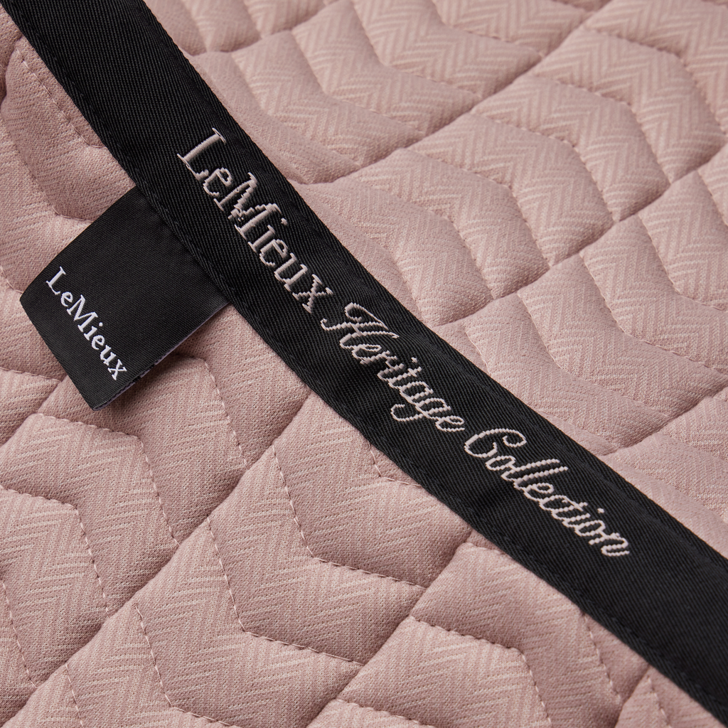 LeMieux Heritage Herringbone Jump Square - Wild Rose