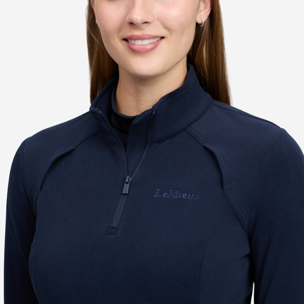 LeMieux Ladies Frances Quarter Zip Fleece - Navy