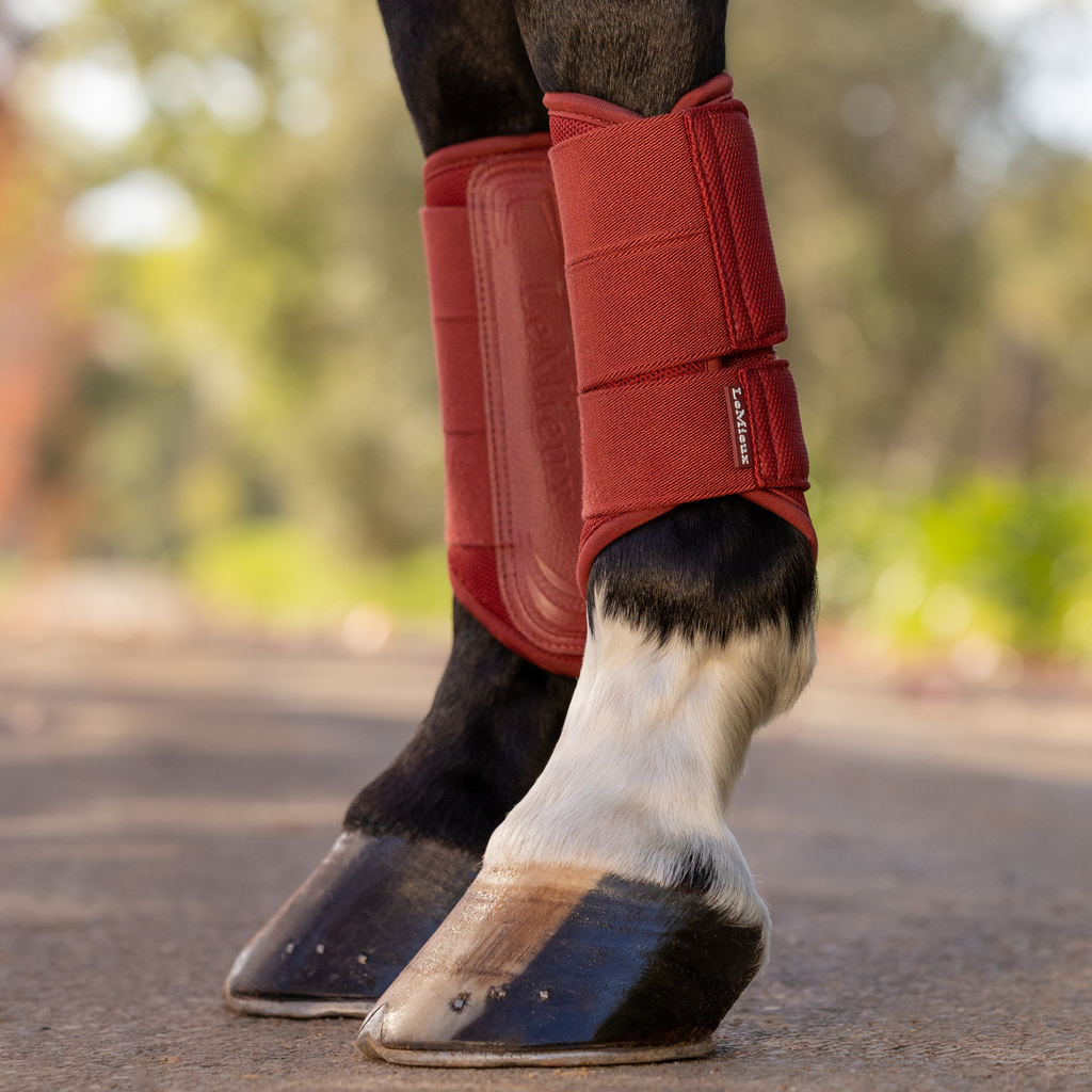 LeMieux Arika Mesh Brushing Boots - Russet