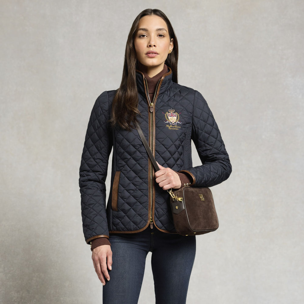 Holland Cooper Ladies Boughton Diamond Quilt Jacket - Ink Navy