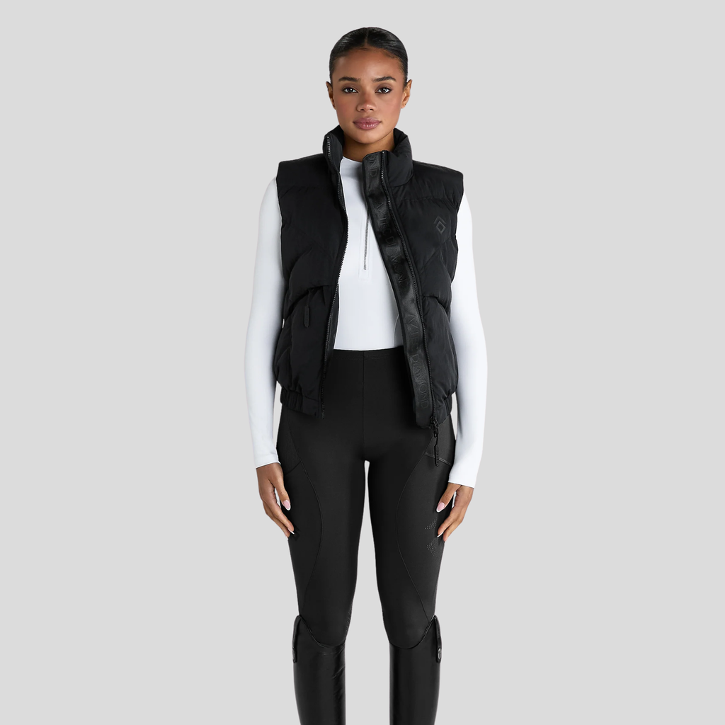 Aztec Diamond Core Mid-layer Gilet - Black