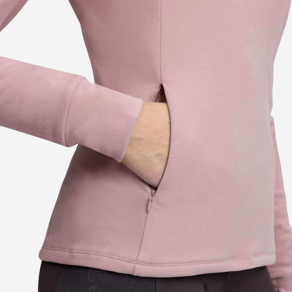 LeMieux Ladies Frances Quarter Zip Fleece - Wild Rose