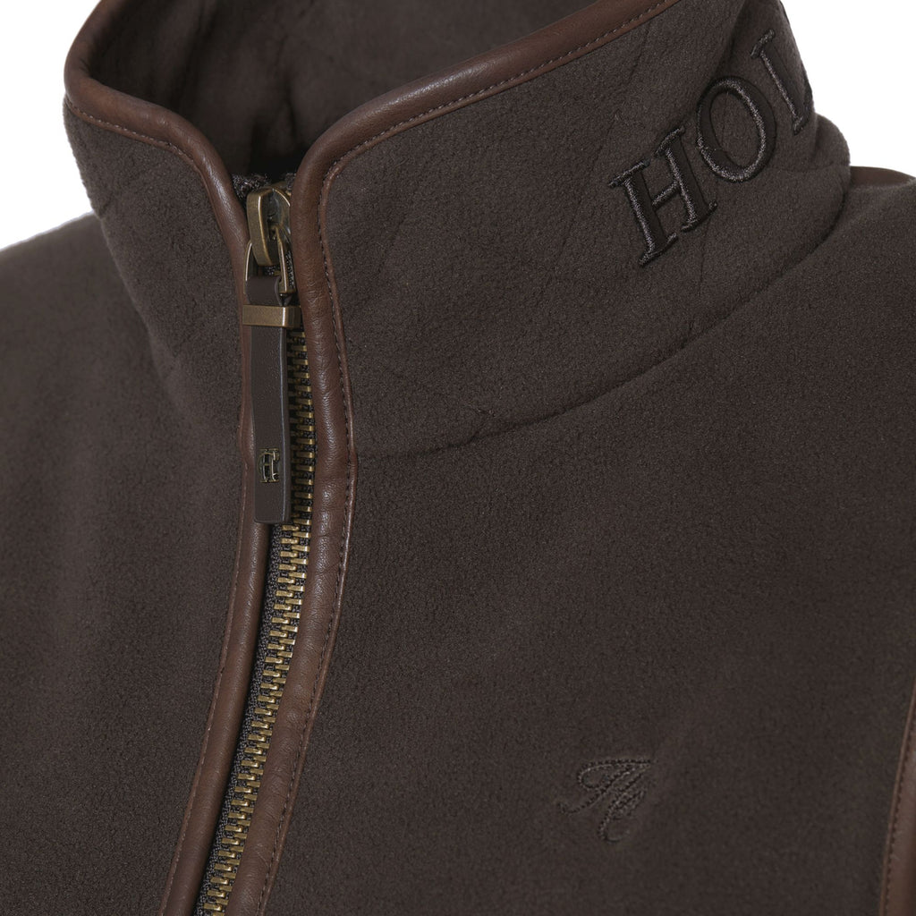 Holland Cooper Ladies Country Fleece Gilet - Chocolate