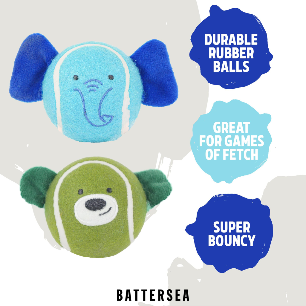 Battersea Rubber Ball Animals 2 Pieces