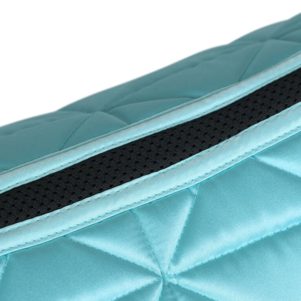 Weatherbeeta Satin Luxe Air-Tec Dressage Saddle Pad - Bright Blue