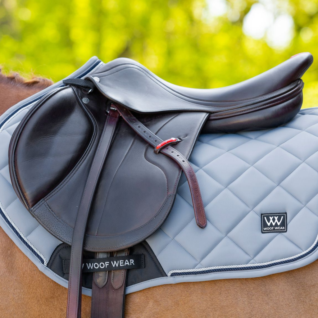 Woof Wear Vision Aura Close Contact Saddle Pad - Steel Blue