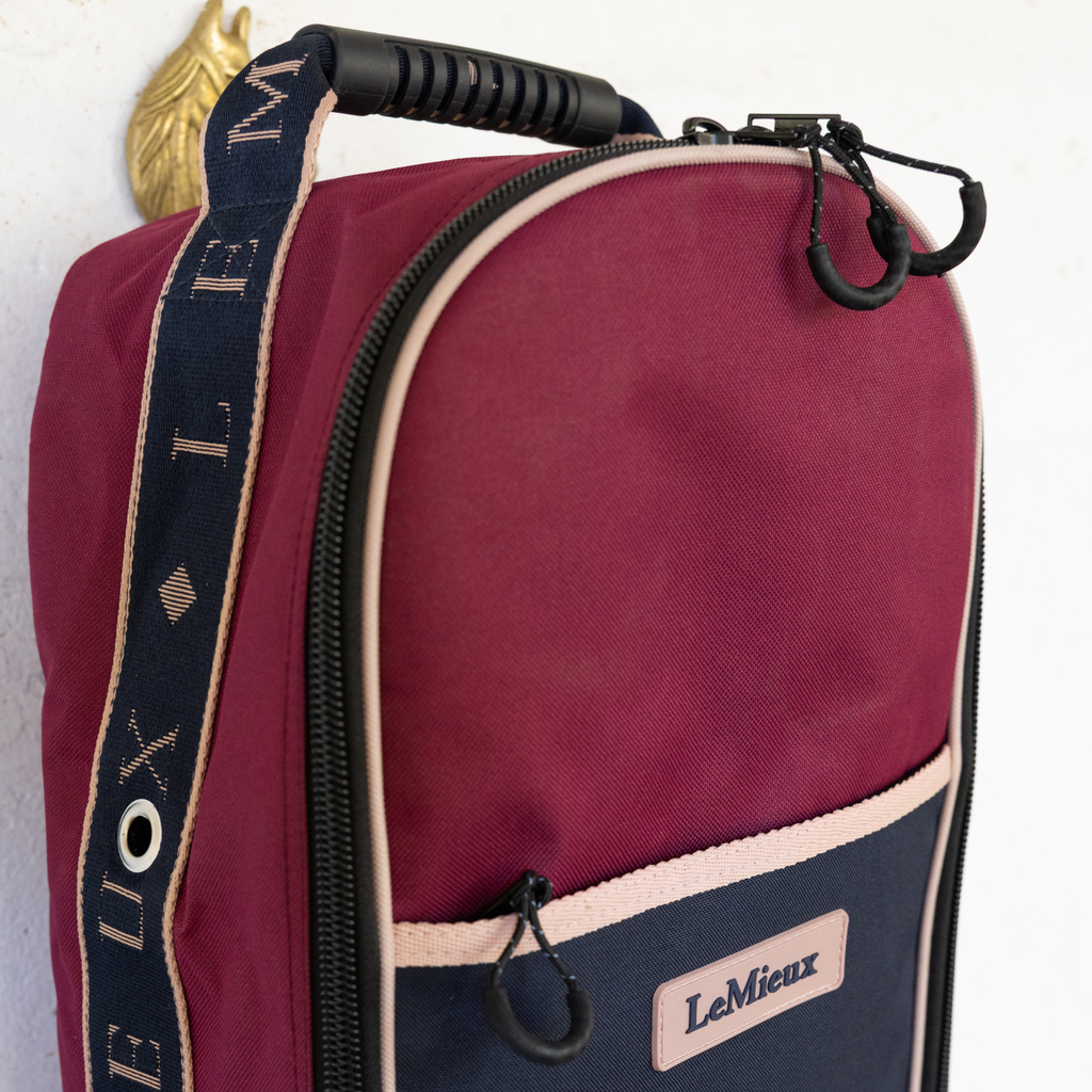 LeMieux Anatomical Bridle Bag - Blackberry