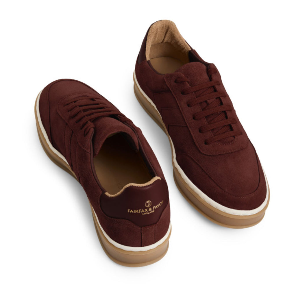 Fairfax & Favour Ladies Kendrick Trainer - Port Suede