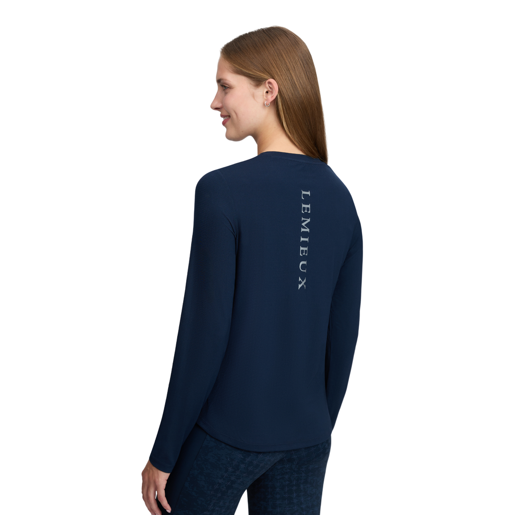 LeMieux Ladies Long Sleeve Sports Tee - Navy