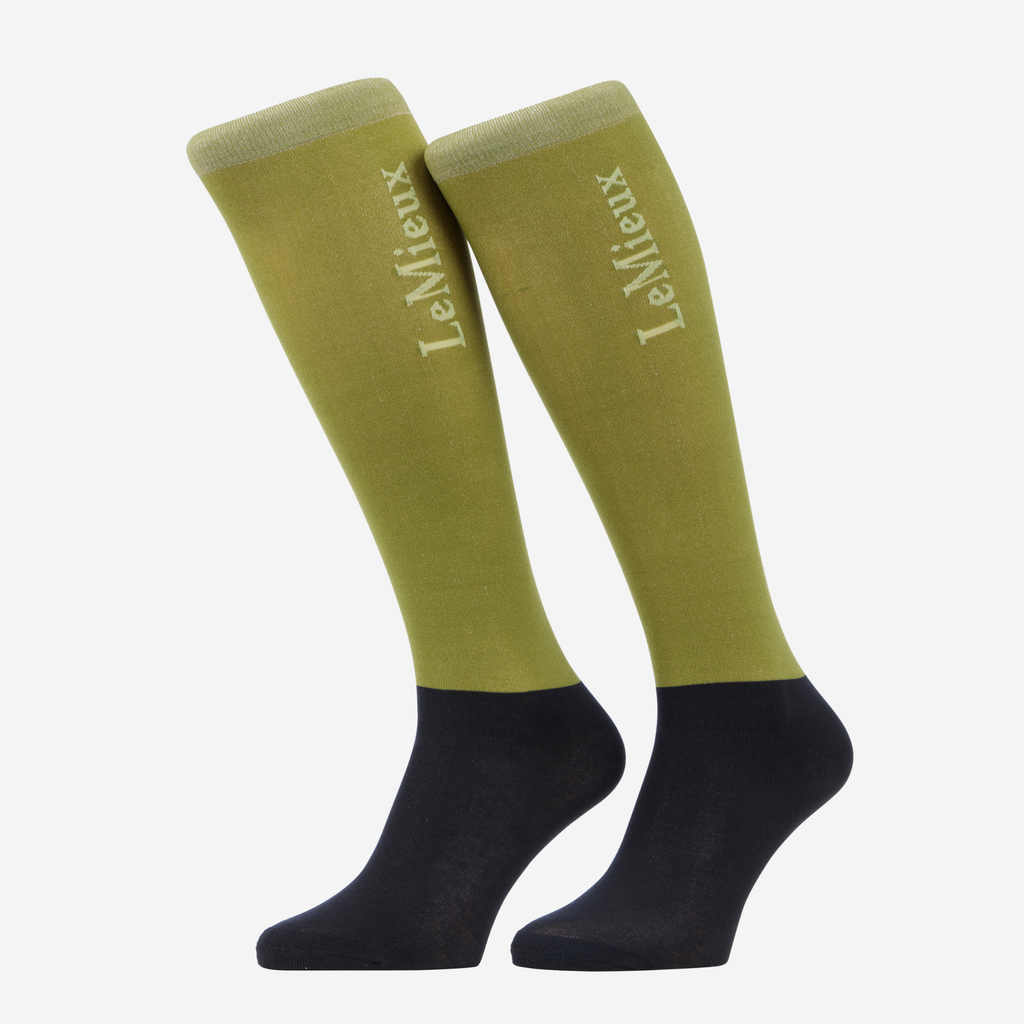 LeMieux Competition Socks 2 Pack - Gooseberry