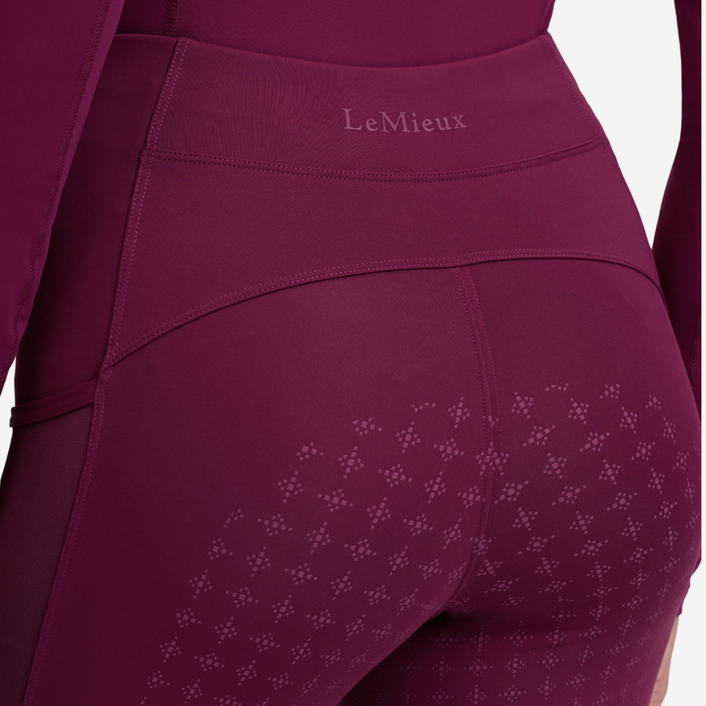 LeMieux Ladies Naomi Pull On Breeches - Blackberry