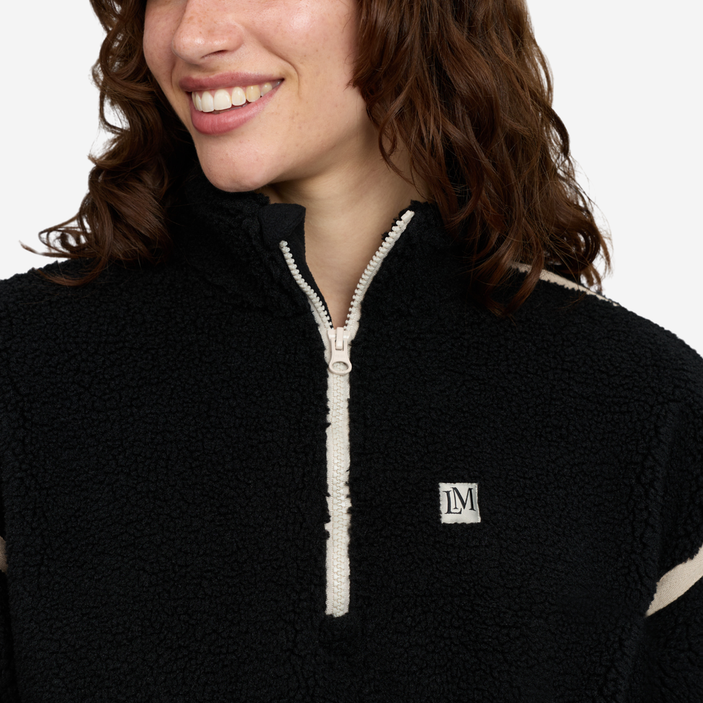 LeMieux Ladies Avery Teddy Quarter Zip Fleece - Black