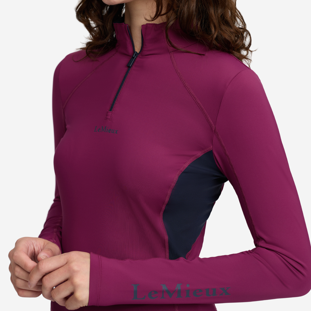 LeMieux Ladies Classique Base Layer - Blackberry