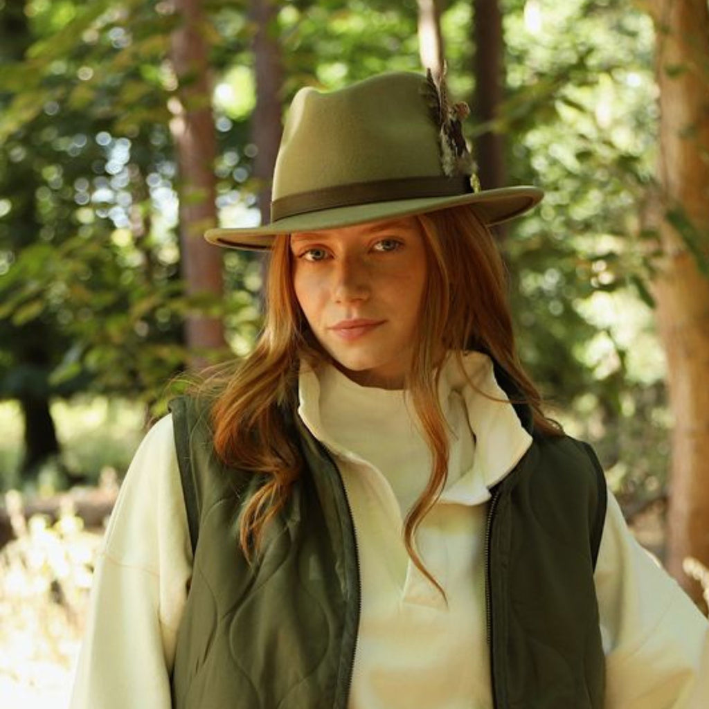 Hicks and Brown The Suffolk Fedora - Moss