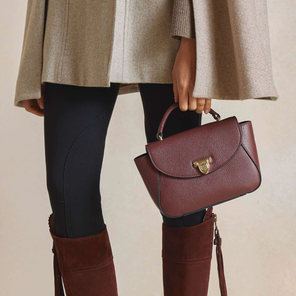 Fairfax & Favor Mini Blenheim Handbag - Port Leather