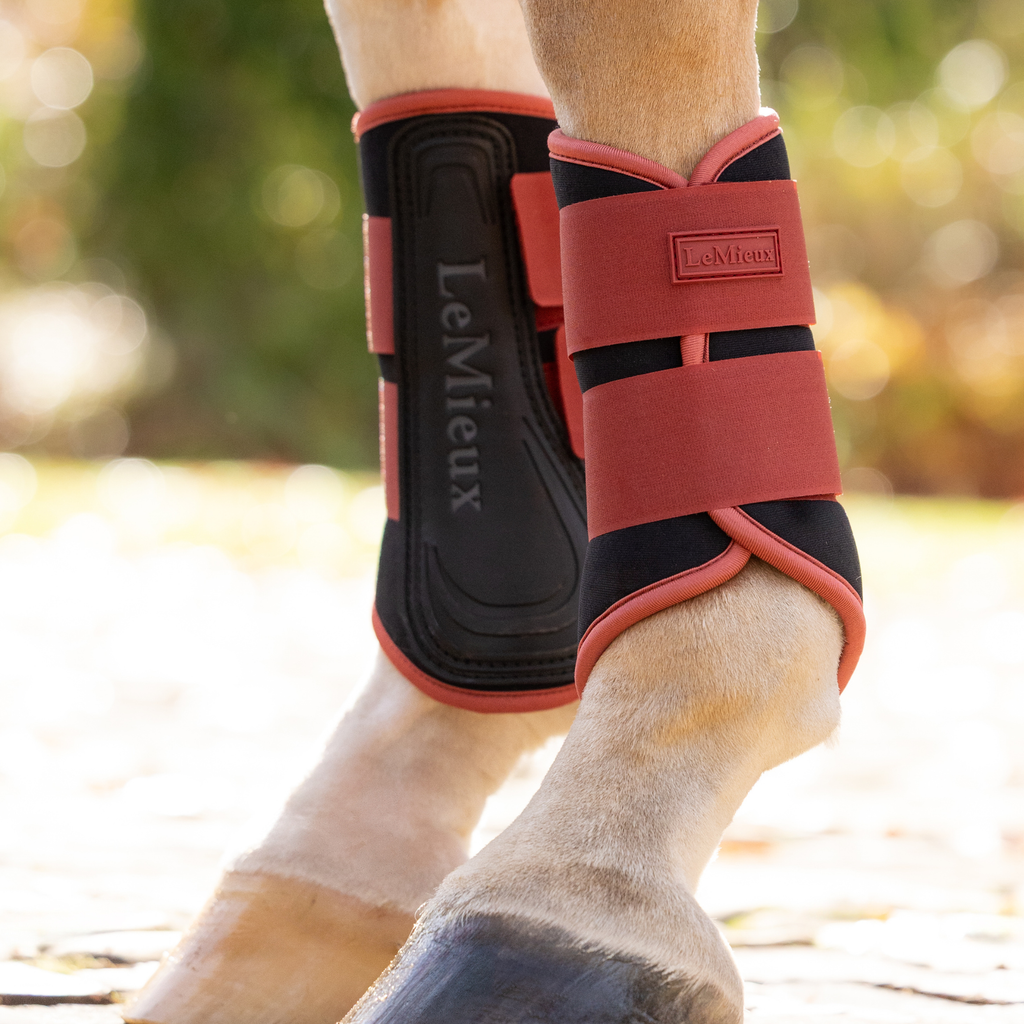 LeMieux Air-Tek Grafter Brushing Boots - Russet