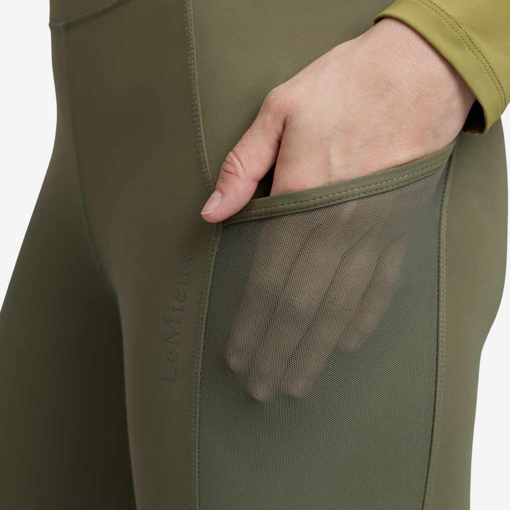 LeMieux Ladies Naomi Pull On Breeches - Willow Green