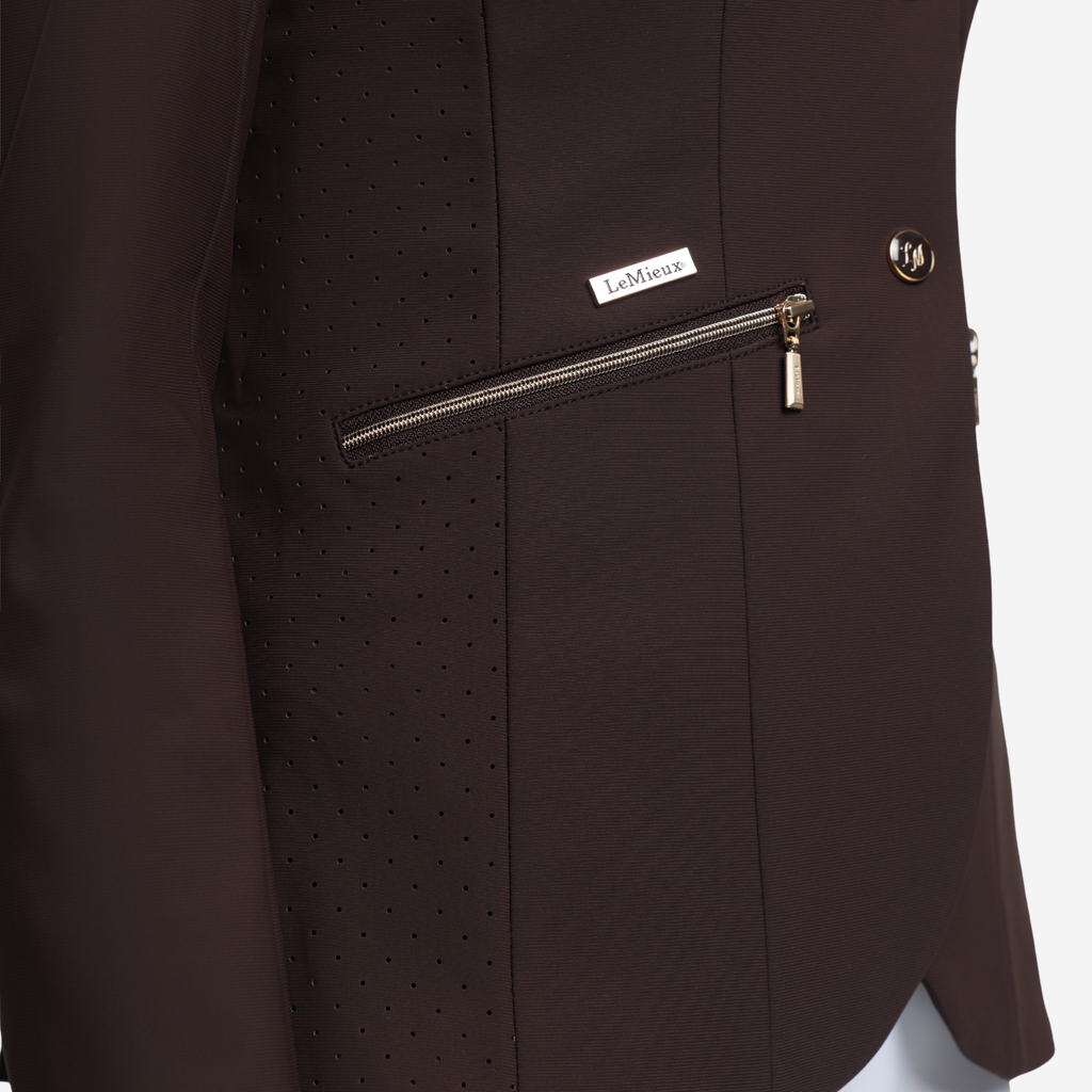 LeMieux Brilliance Junior Pro Show Jacket - Espresso