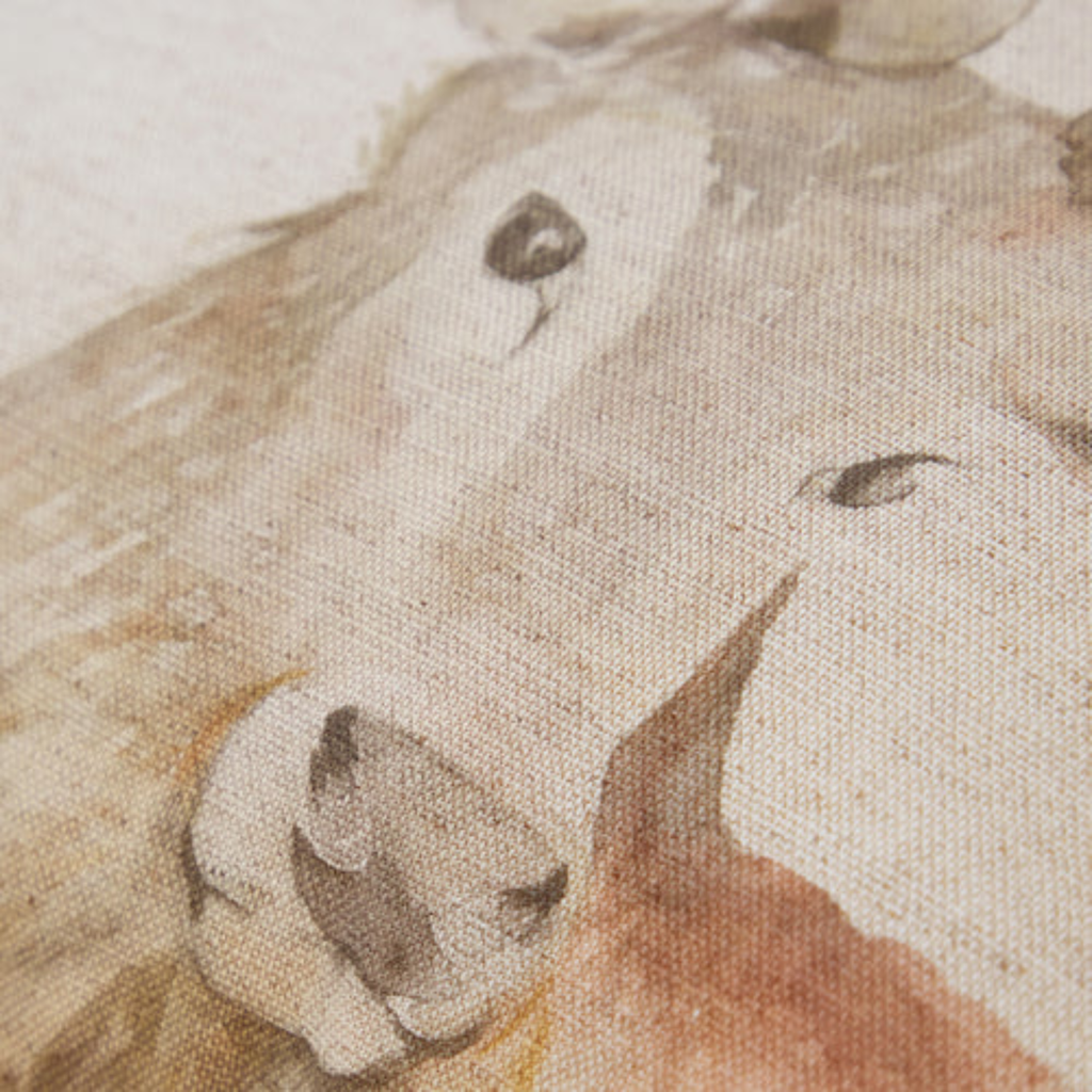 Voyage Maison Gregor Stag Printed Cushion - Natural