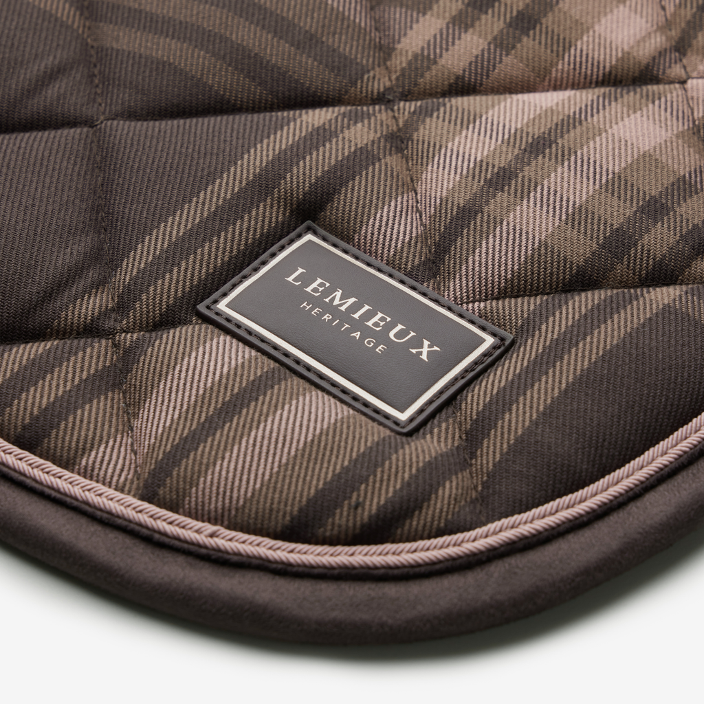 LeMieux Heritage Check Dressage Square - Cocoa