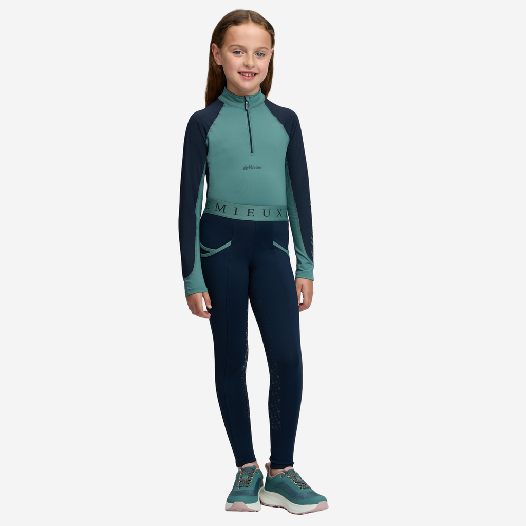 LeMieux Mini Pull Ons - Navy/Aloe