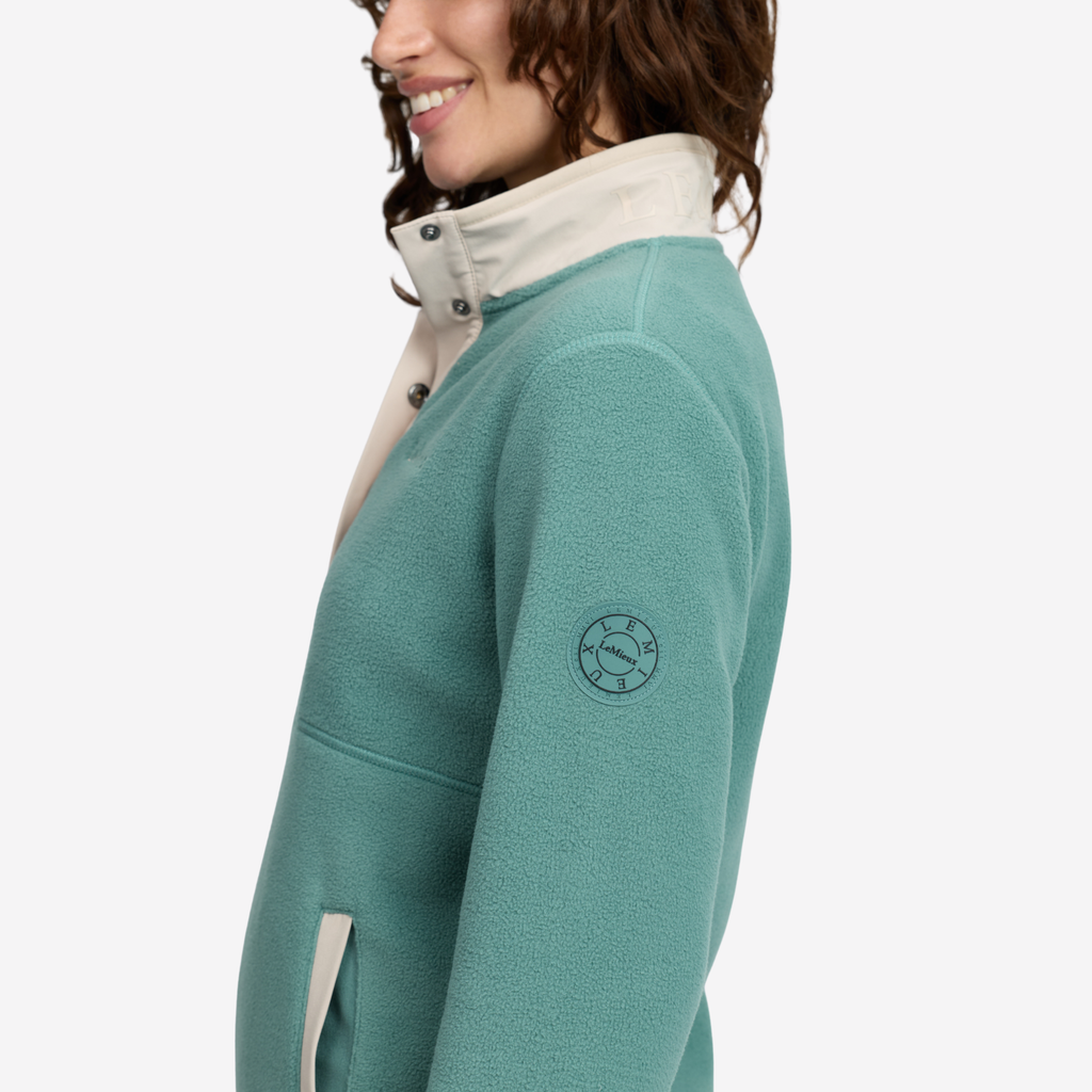 LeMieux Ladies Piper Popper Fleece - Aloe