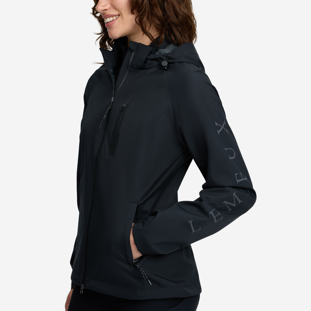 LeMieux Ladies Athena Waterproof Lightweight Jacket - Black