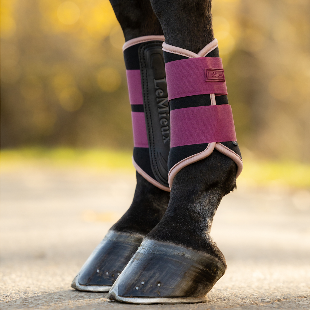 LeMieux Air-Tek Grafter Brushing Boots - Blackberry