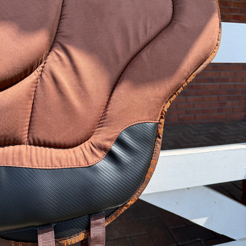 F.R.A Dardo Bareback Pad - Brown Suede