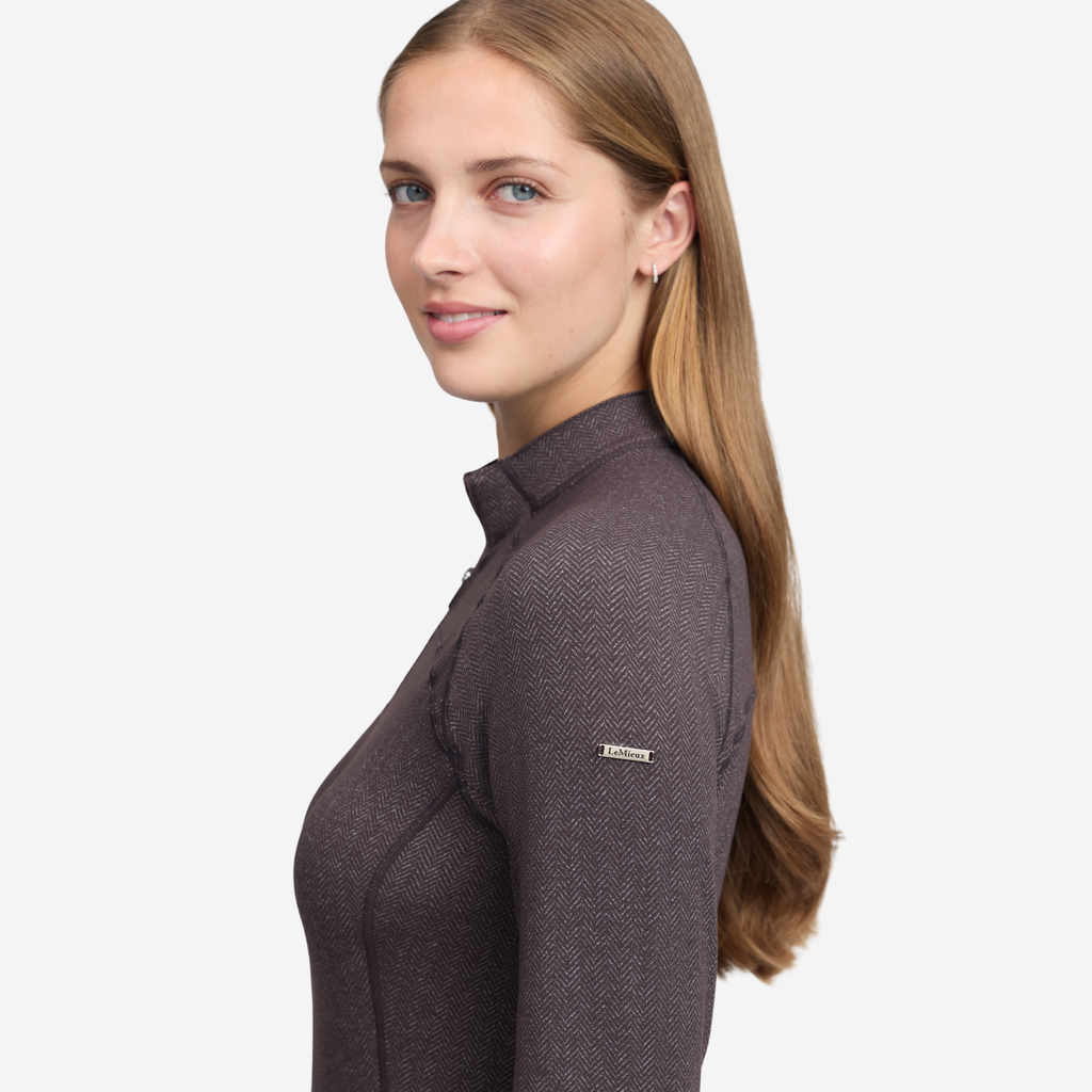 LeMieux Heritage Herringbone Base Layer - Cocoa