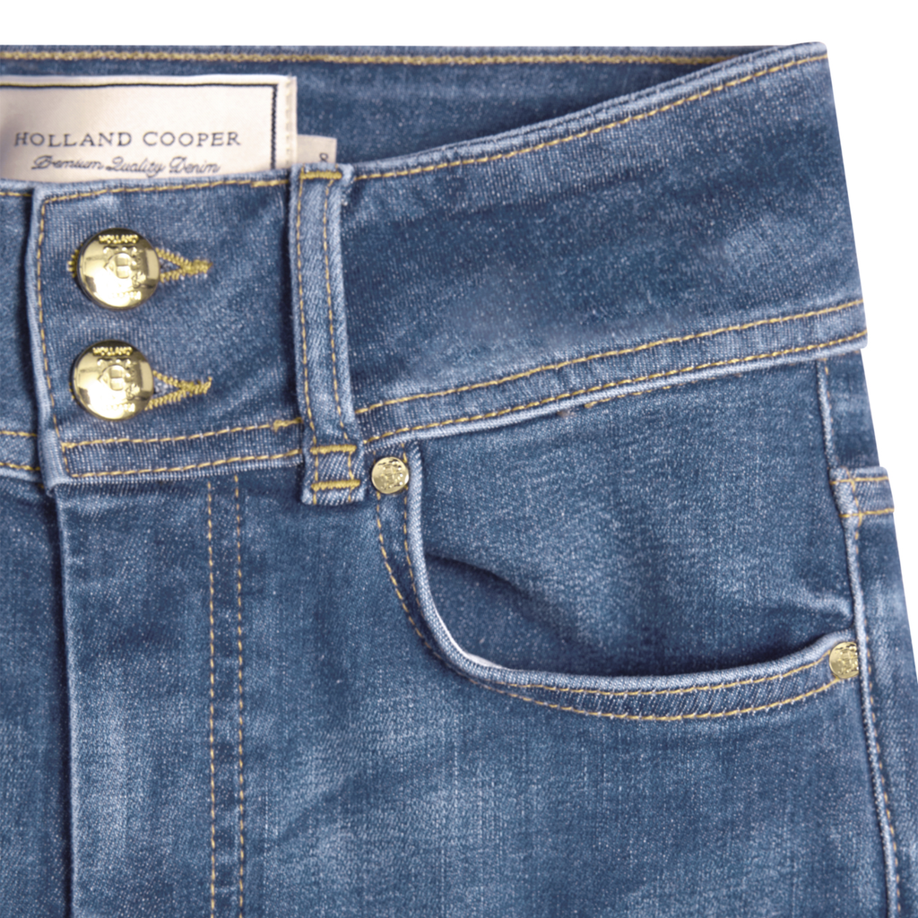 Holland Cooper Ladies Contour Skinny Jean - Aged Indigo
