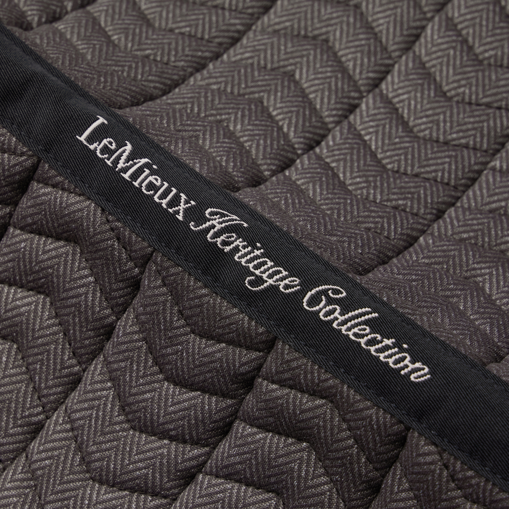 LeMieux Heritage Herringbone Dressage Square - Cocoa